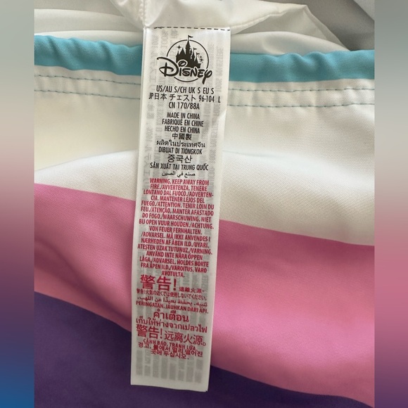 NWT Disney Pride Mickey Mouse 3/4 Zip Pullover Jacket - Picture 8 of 10